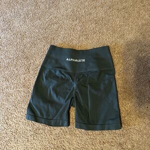 Alphalete Women's Dark Green Bike Shorts